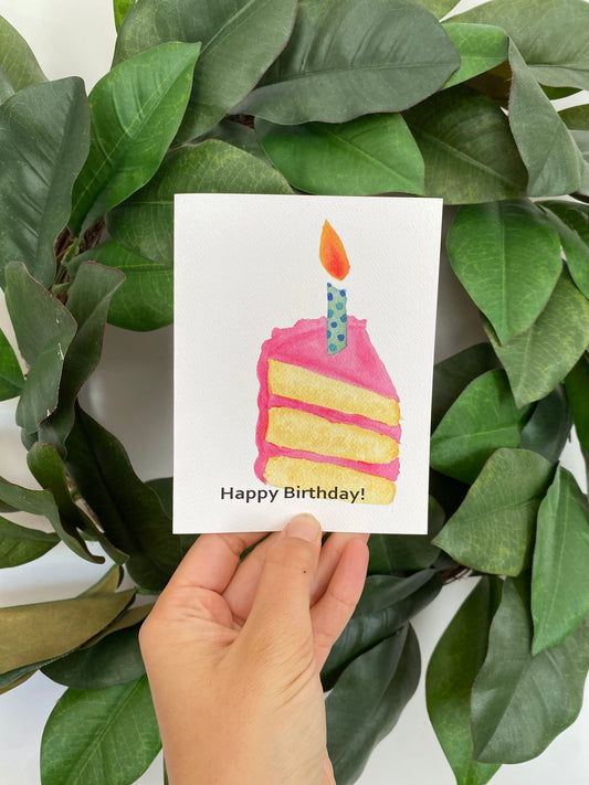 Piece of Cake Happy Birthday Card