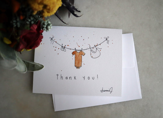 Baby Shower Thank You Card