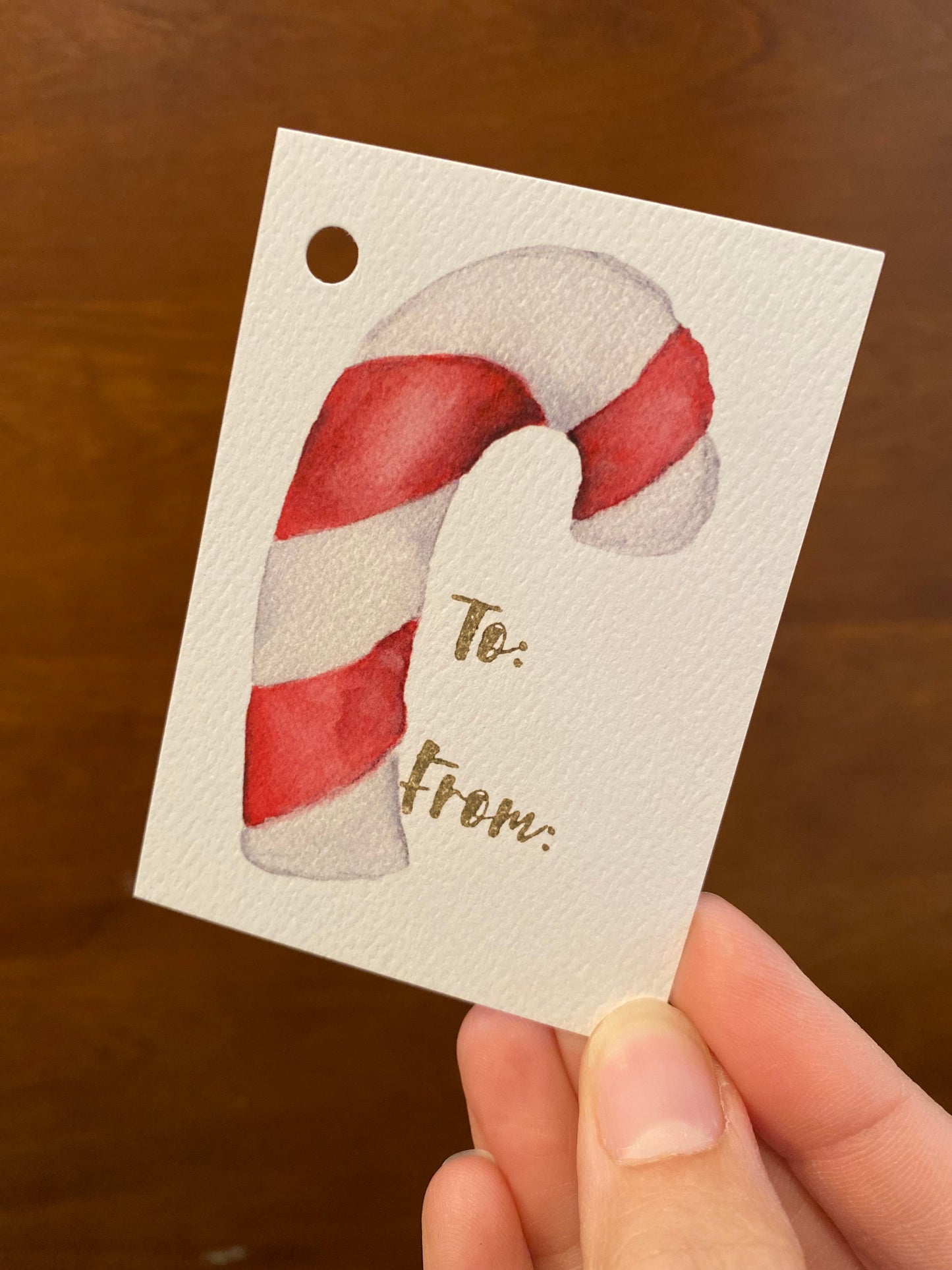 Candy Cane Gift Tag - 20 tags