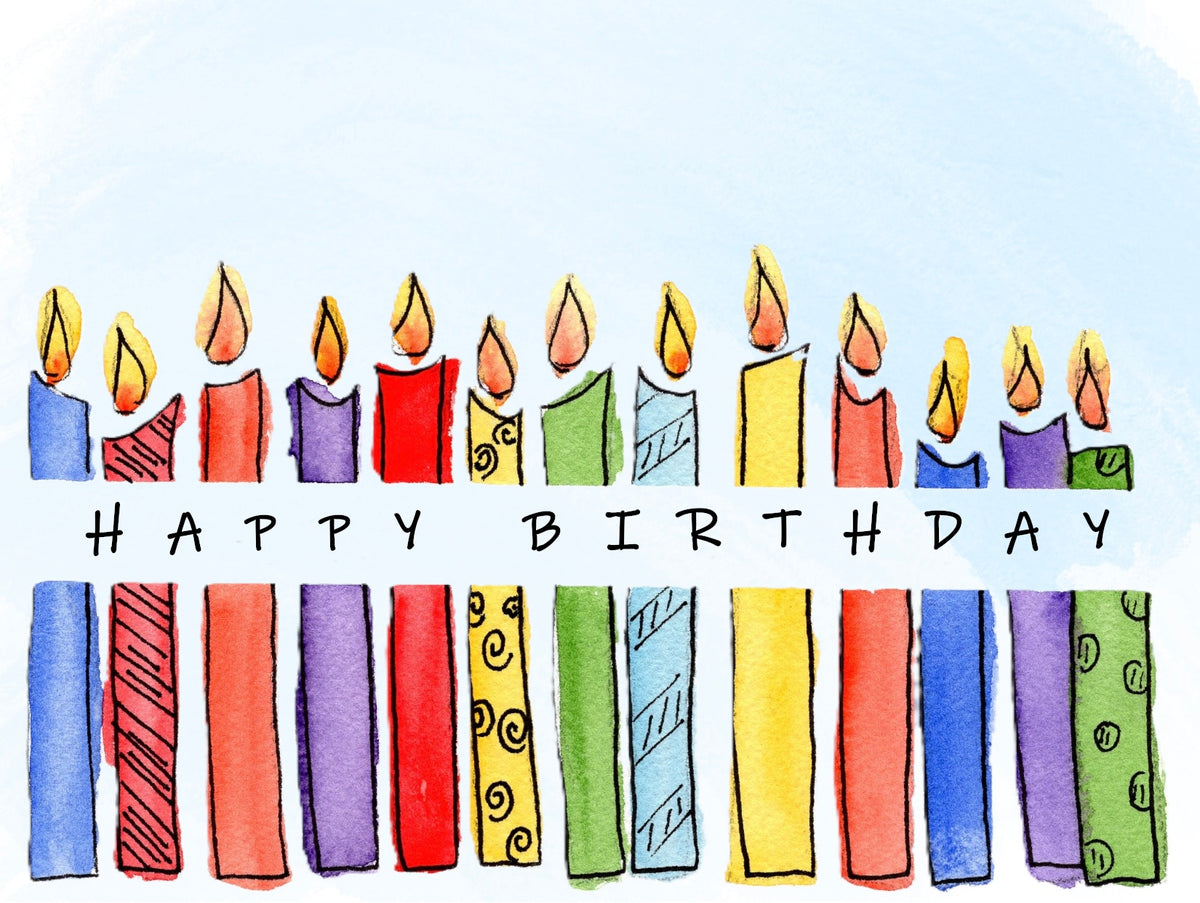 PREORDER Happy Birthday Candles Card