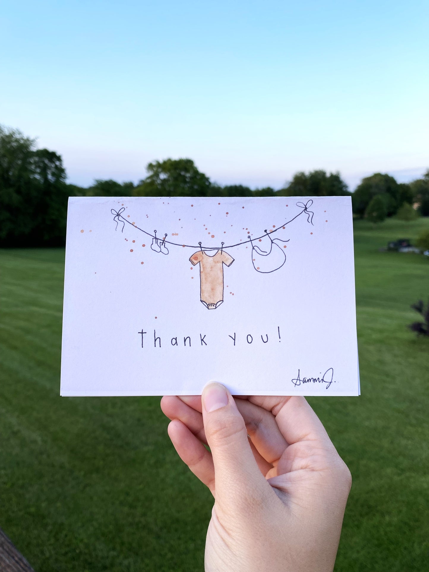 Baby Shower Thank You Card