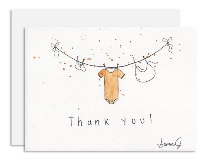 Baby Shower Thank You Card